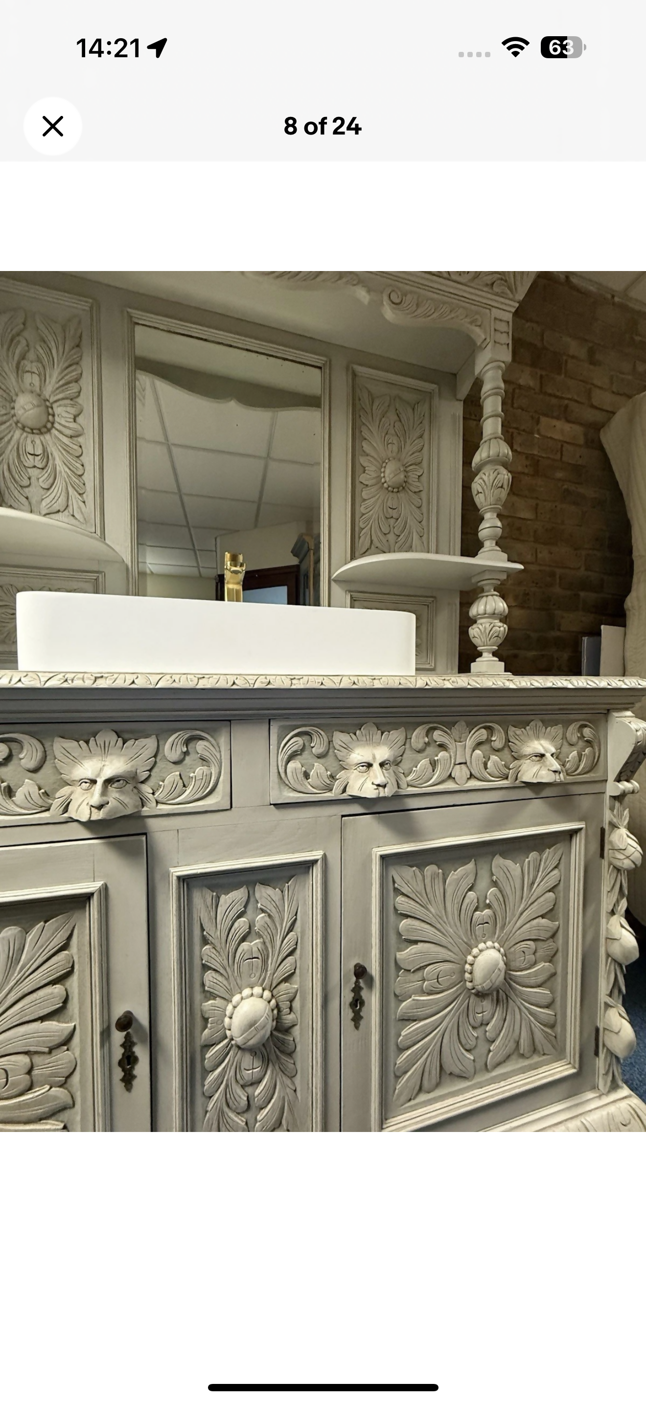 Victorian Sideboard/Bathroom Vanity Unit