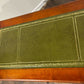 Reproduction Yew Twin Pedestal Kneehole Desk with Leather Topz