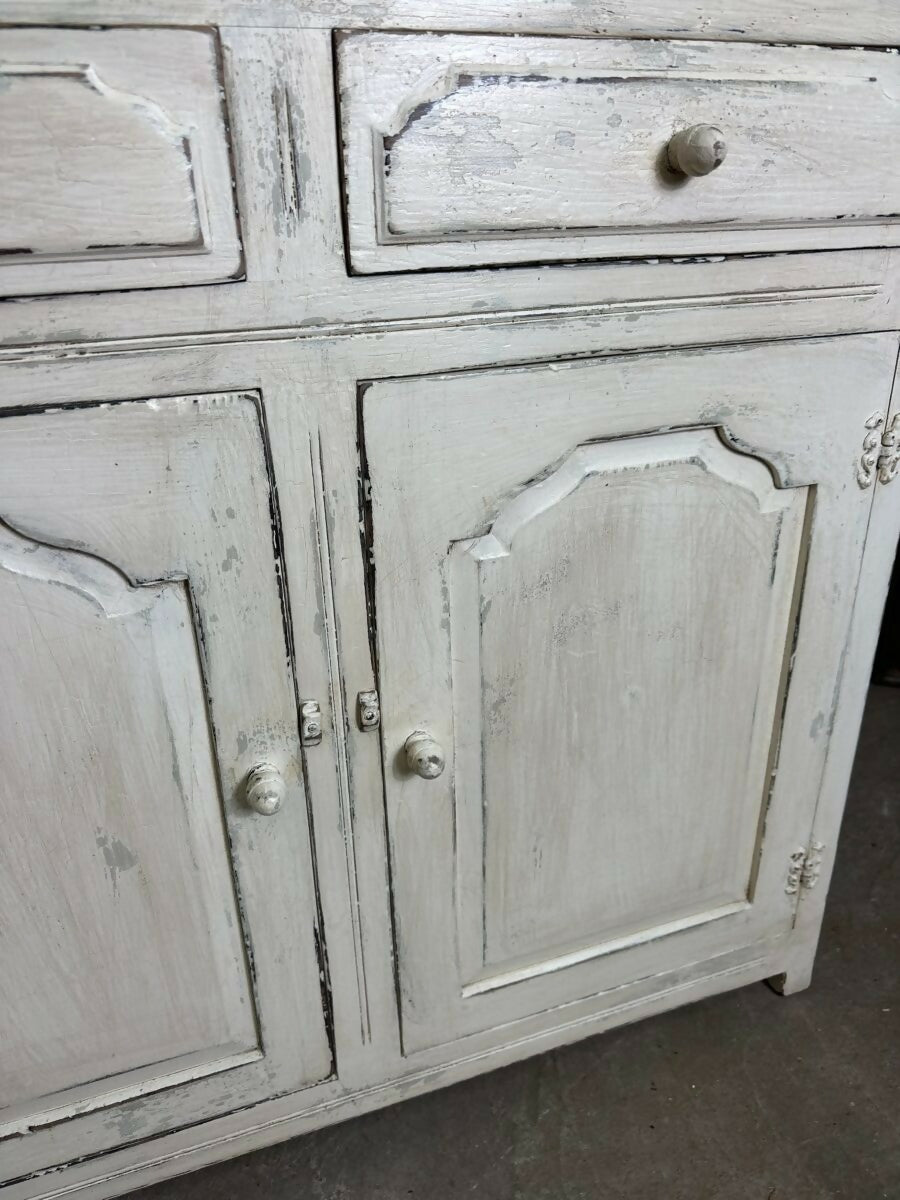 Vintage Painted Oak Dresser Housekeeper’s Cupboard