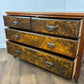Edwardian Burr Walnut Fronted Drawers
