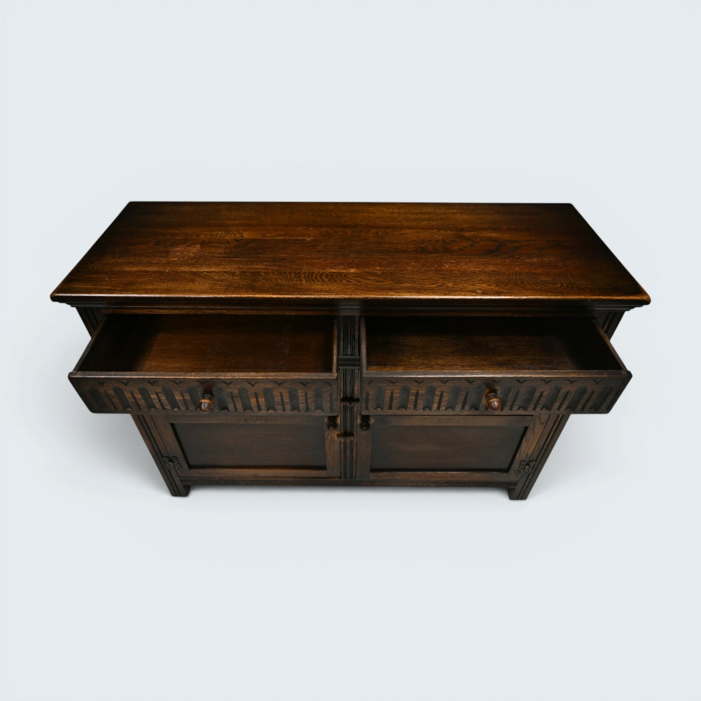 Old Charm Style Oak Sideboard Vintage Furniture Storage Patina FREE UK Delivery