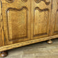 Wardrobe Vintage French Style Oak Five Door Carved Armoire Cabinet LOT 6111