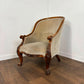 Victorian Walnut Carved Bedroom Chair