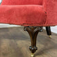 Victorian Mahogany Framed Chaise Longue with High Back and Elbow Rest