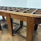 Edwardian Oak Luggage Stand / Hall Bench