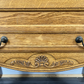 Cabinet Vintage French Louis XVI Oak Cupboard Carved Nightstand LOT 24347