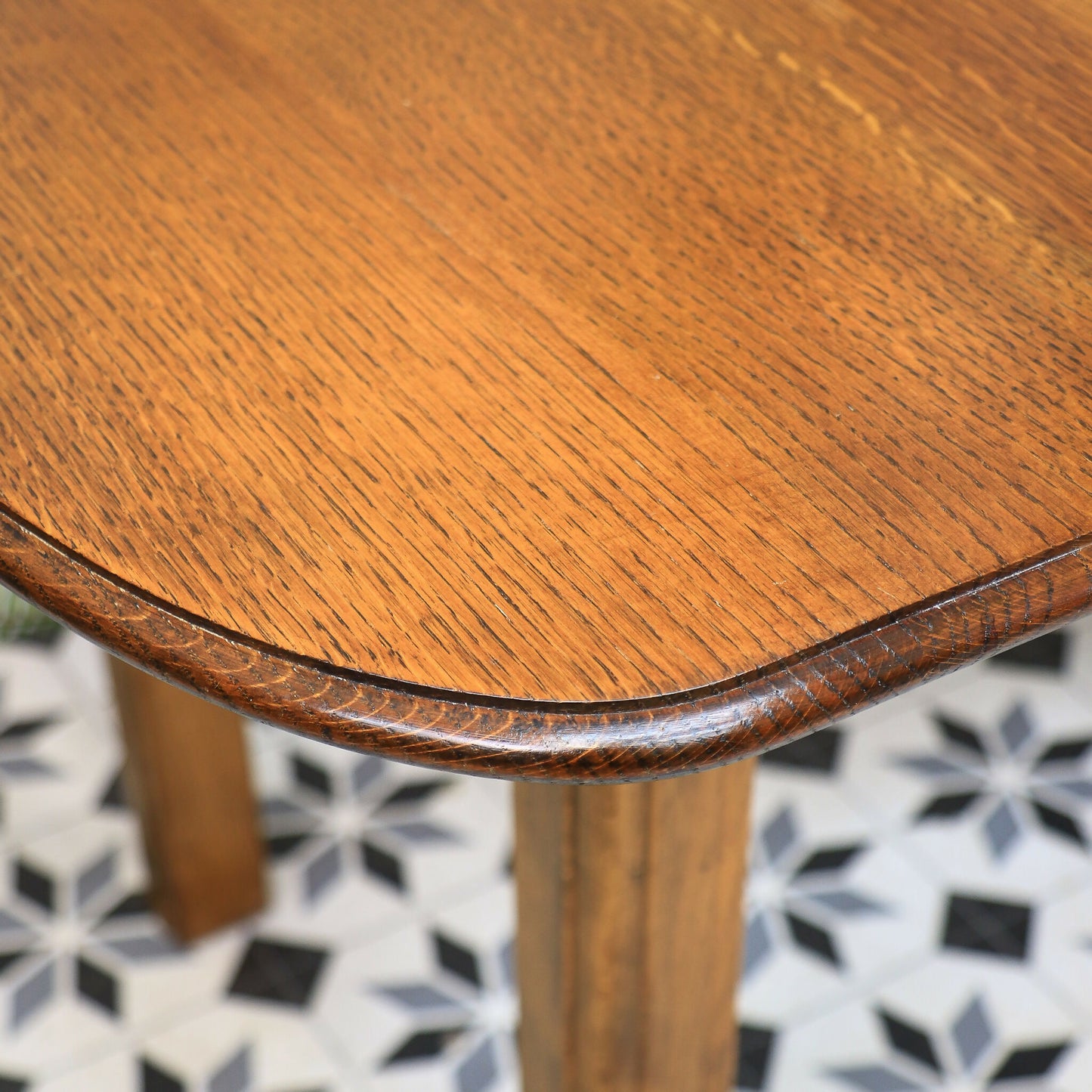 Arts and Crafts Dining Table and Liberty Chairs in Solid Oak with Liberty Fabric
