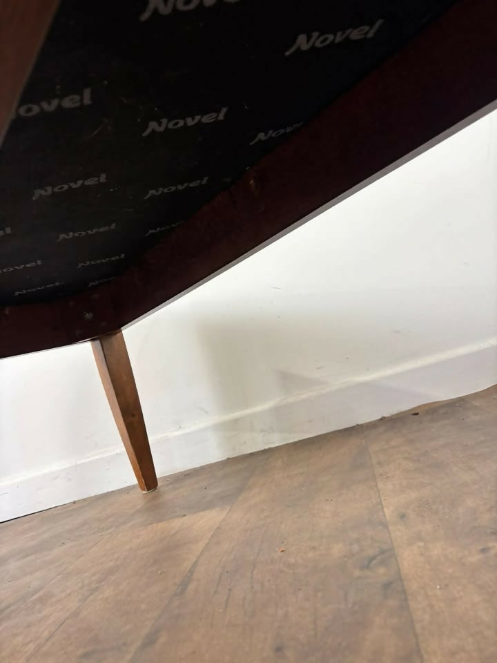 Contemporary Mahogany Framed Duet Piano Stool