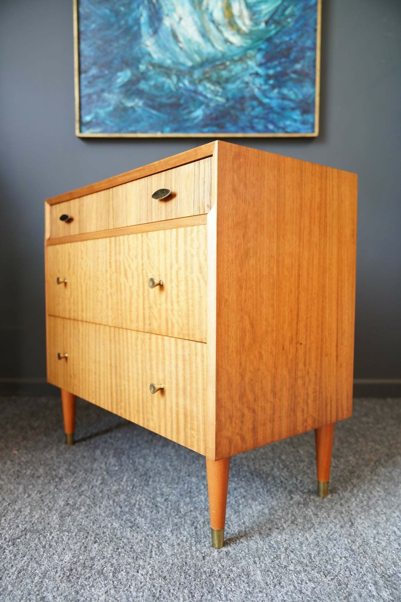 Mid Century Herbert Gibbs Small Chest Of Drawers