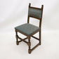 4 Old Charm Dining Chairs Light Oak Sherwood Green Upholstery FREE UK Delivery. SBR9775/0711D
