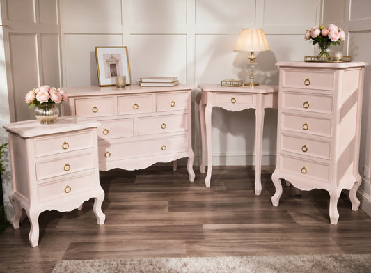 Upcycled - Melody Maison Sophia Pink Bedroom Furniture Set – Complete Collection