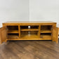 Contemporary Light Oak Flat TV Cabinet / Media Unit