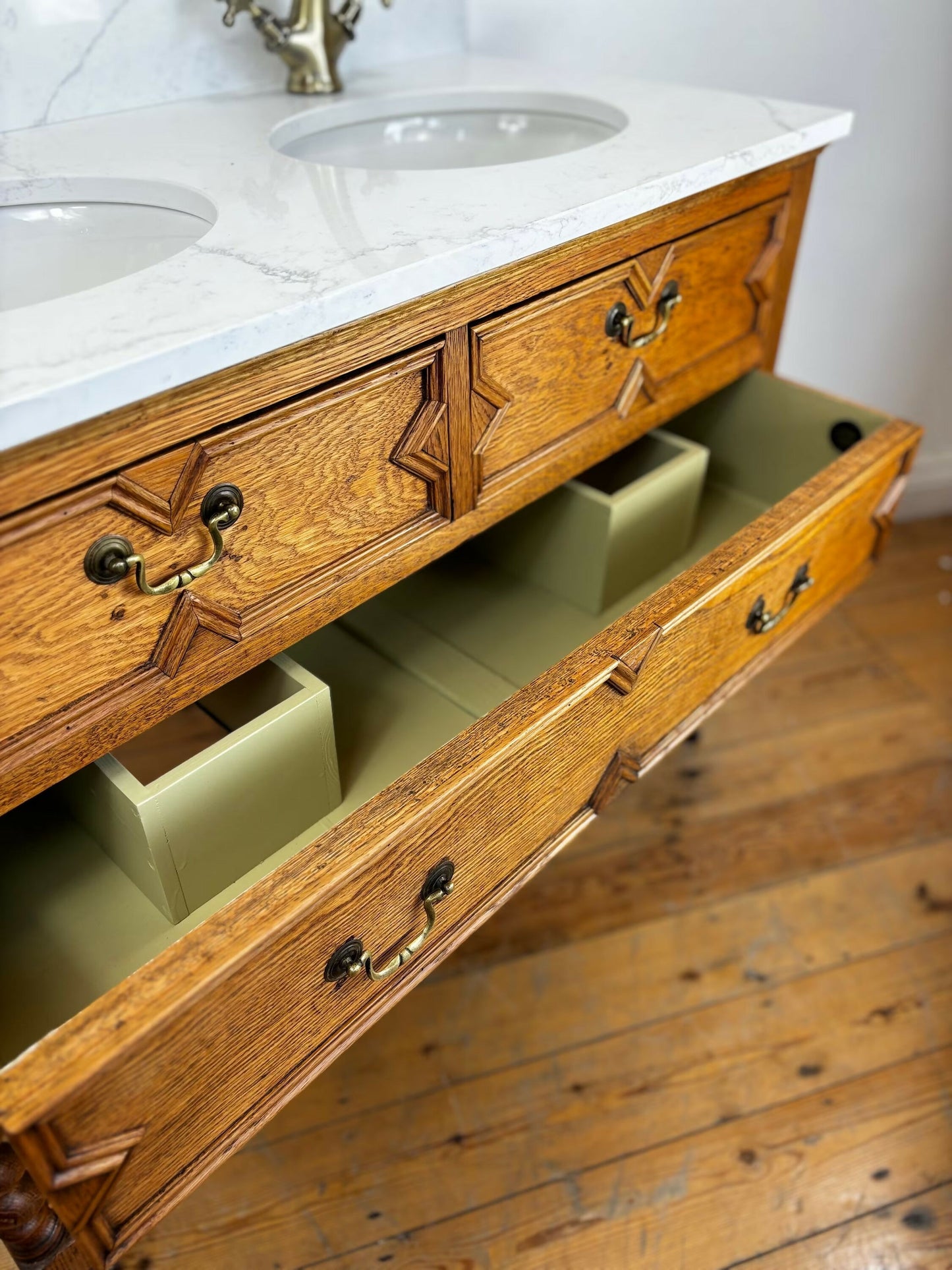 Vintage Vanity Unit Made to Order Bathroom Vanity Unit Custom Made Bathroom Furniture Antique Vintage Bathroom Washstand Basin Unit