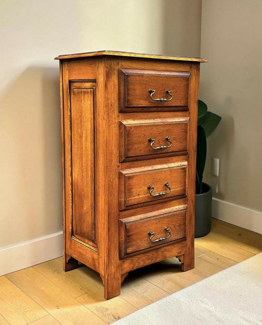 Neat Oak Chest of Drawers In The French Influence