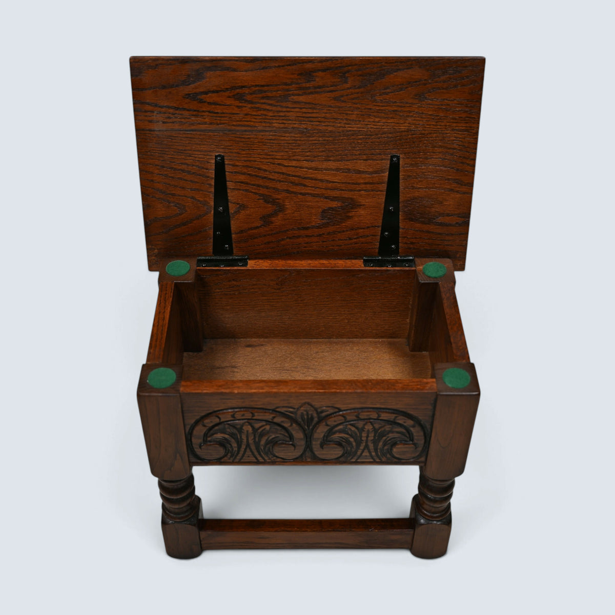 Old Charm Oak Slipper Box Footstool Model 2034 FREE UK Delivery*