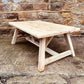 Handmade Reclaimed Wood Coffee Table | Rustic Farmhouse Low Table | Solid Timber | Vintage Cottage Style Living Room Furniture