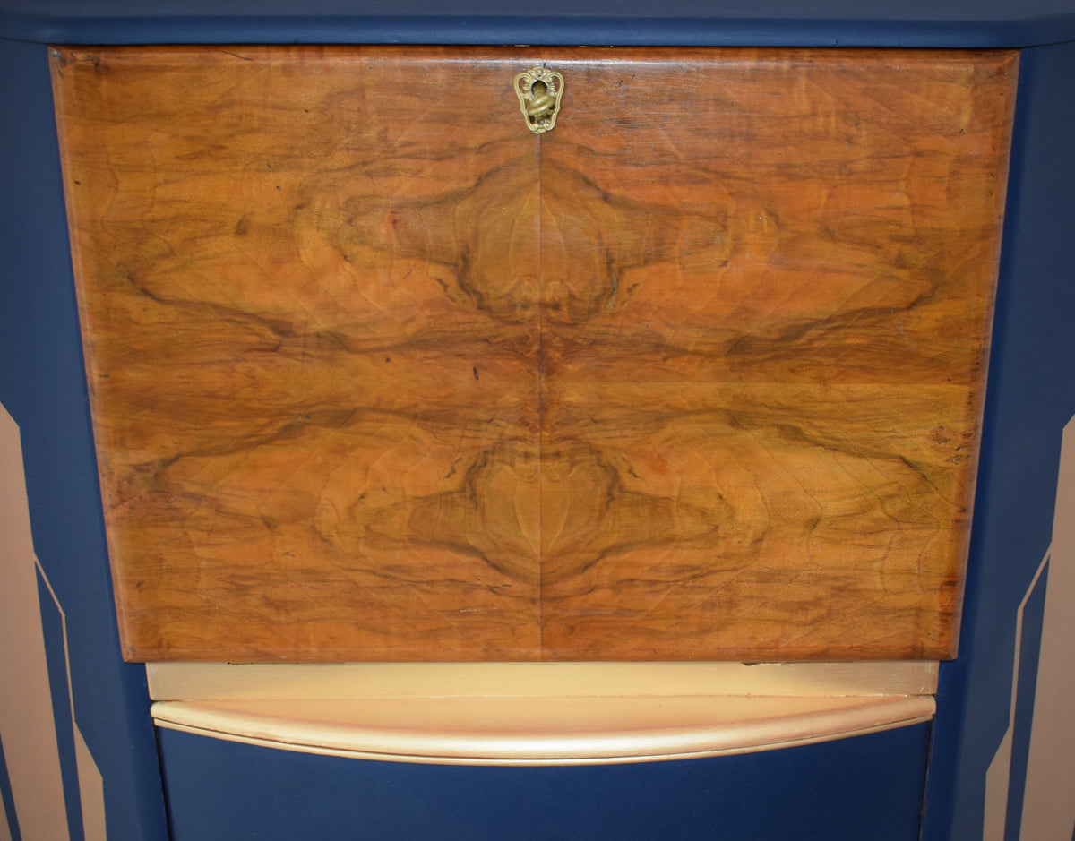 Upcycled Corner Cabinet Art Deco Style