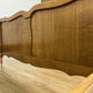 Bed Vintage French Louis Style Oak Double Bed Frame Carved Headboard LOT 6388