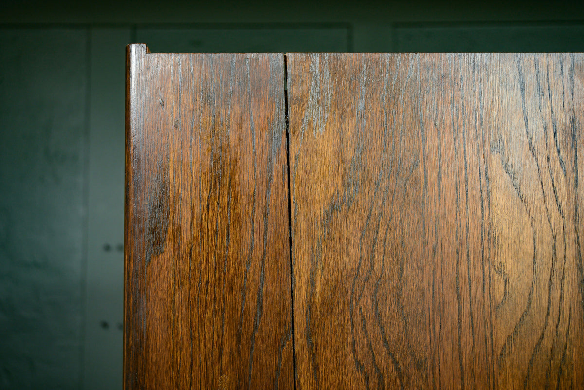 Vintage Oak Gentlemans Wardrobe - 1930s - 1940s