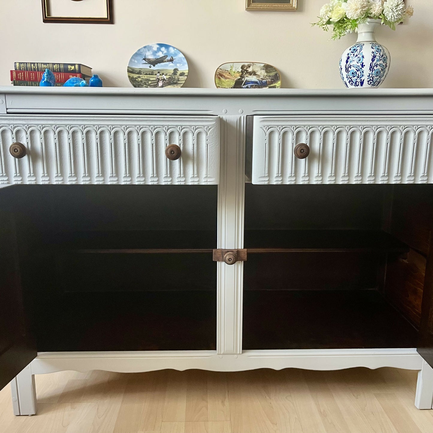 Vintage Ercol Style Sideboard , Buffet, Cabinet, Cupboard, Storage