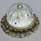 Ceiling Lamp Vintage French Brass Pressed Crystal Pendant Chandelier LOT 6000