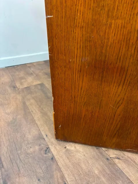 Vintage Badged Lebus Oak Double Wardrobe