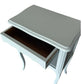 French oak bedside tables pale blue