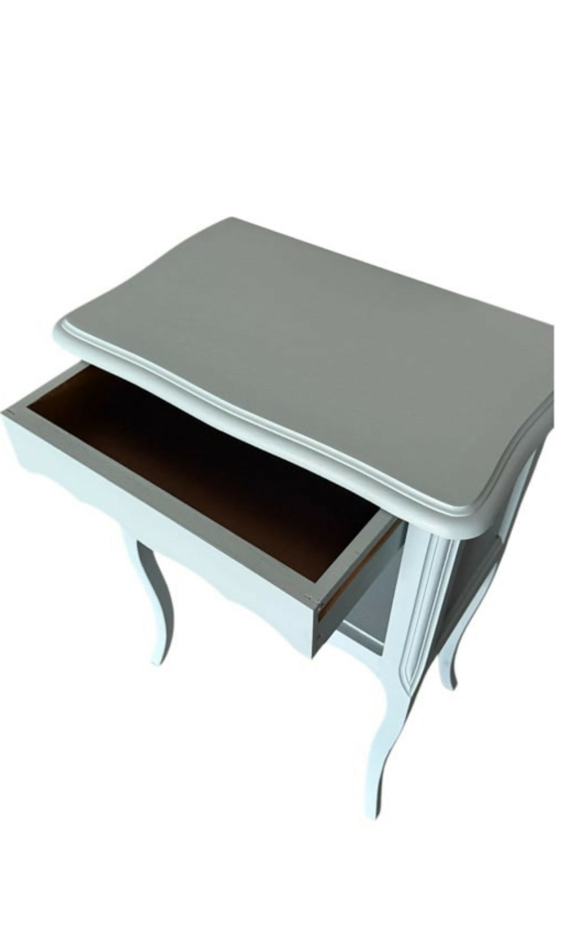 French oak bedside tables pale blue