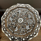 ANTIQUE SYRIAN DAMASCENE INLAID OCTAGONAL SIDE TABLE BONE MOTHER OF PEARL
