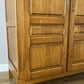 Wardrobe Vintage French Style Oak Triple Door Carved Armoire Cabinet LOT 6526