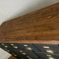 4ft Apothecary haberdashery "style" merchant bank chest of drawers sideboard Solid pine ebonized black x13 drawers