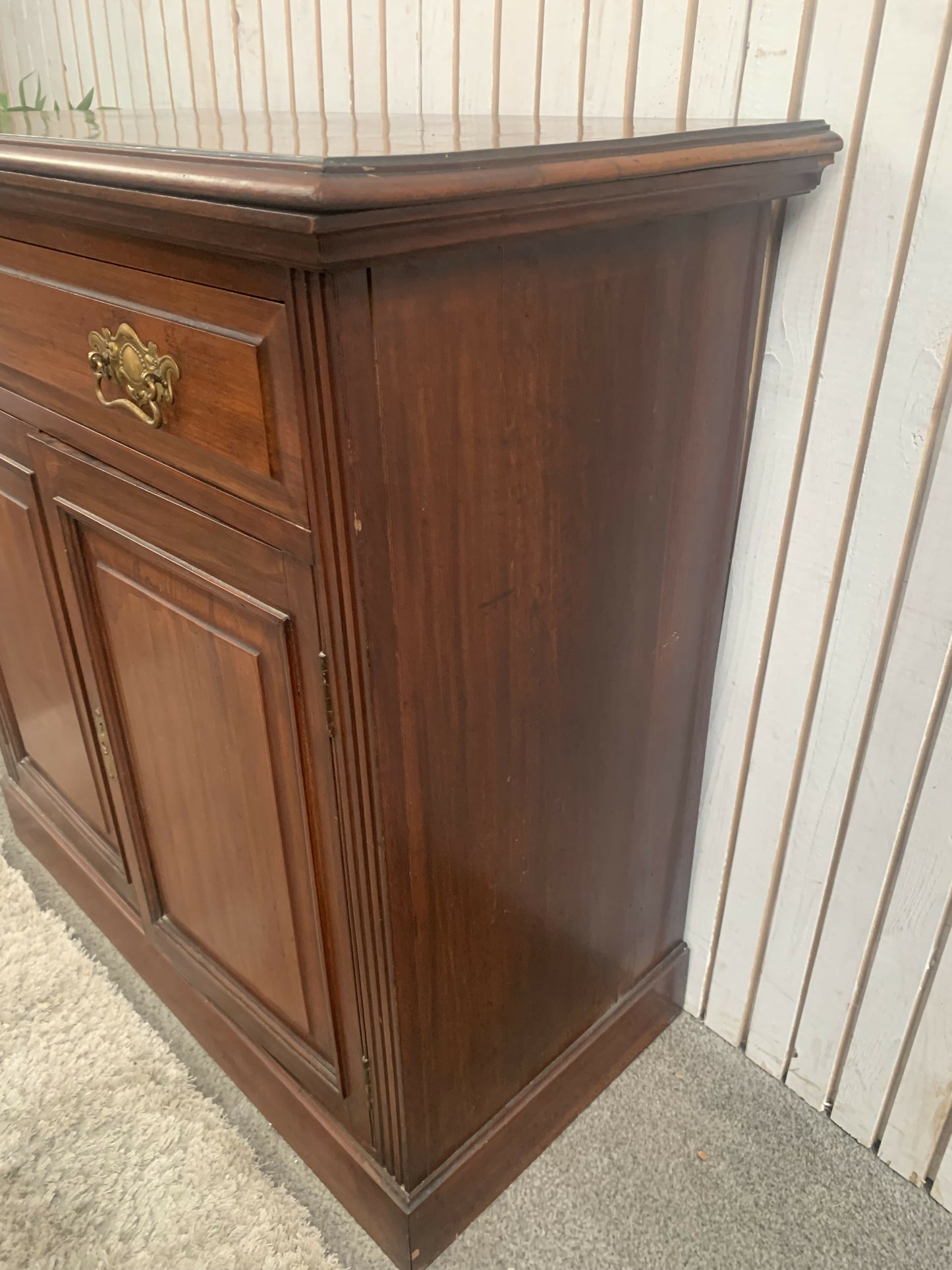 Antique Leeds Co-op Mahogany Flip-Top Server / Sideboard - "Our Own Make"