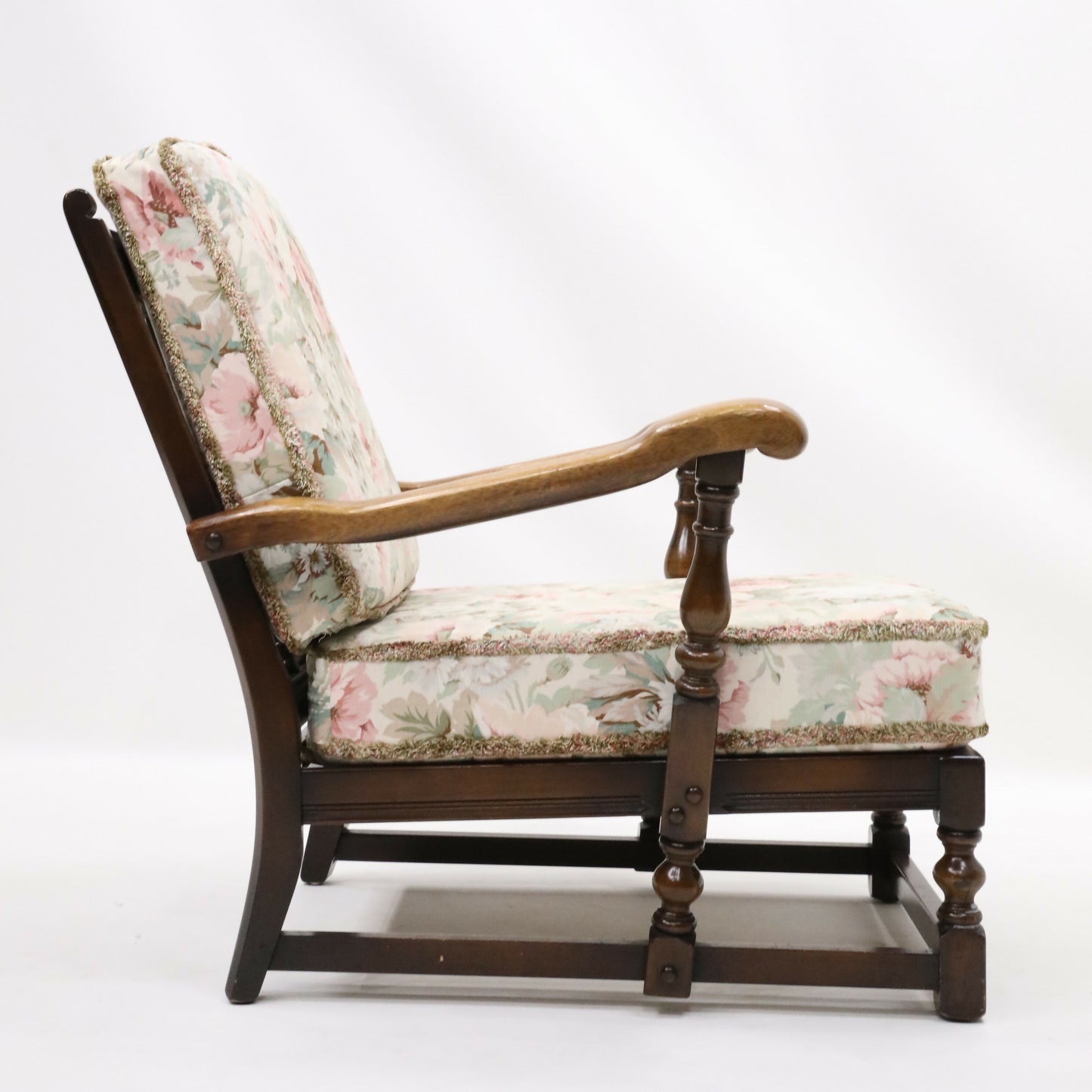 Ercol Windsor Easy Chair Model 445 1970s Blue Label FREE UK Delivery. SBR9390/2407D