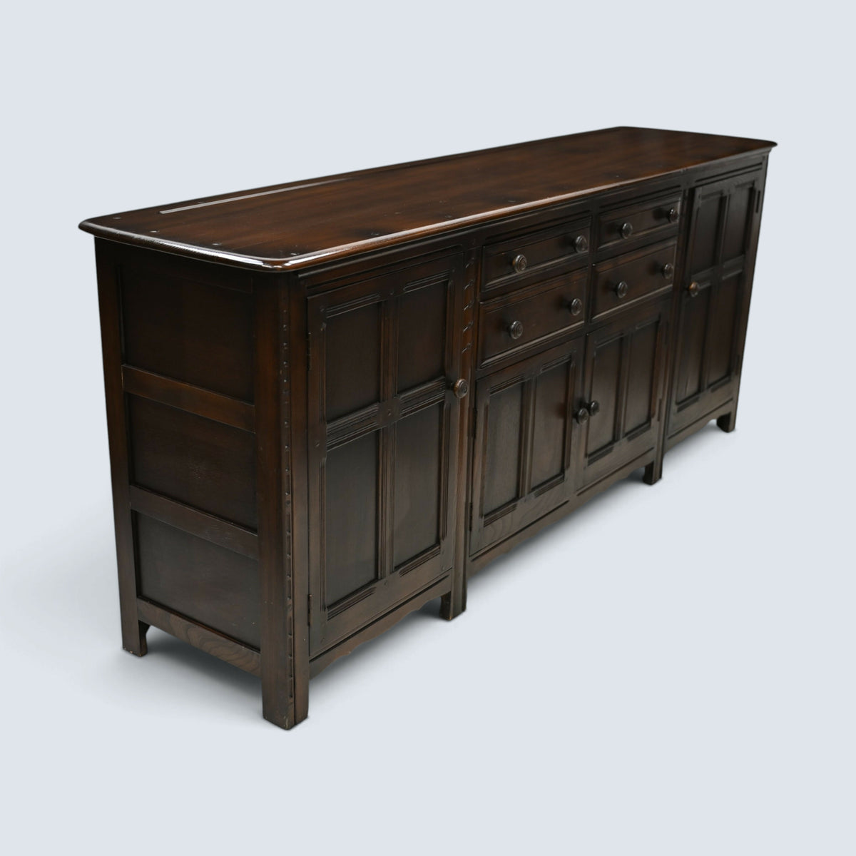 Ercol Large Grand Sideboard Model #570 215cm/7 foot Wide Storage FREE UK Delivery