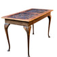 Antique Oak carved side table / server on cabriolet legs