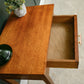 Mid Century Teak Console Table Side Table with Red Handle - 1960s