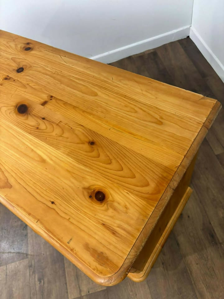 Victorian Style Pine Chest Of Drawers