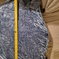 Louis XV Rococco Style Vintage Antique Chair Blue Crushed Velvet