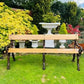 Garden Park Memorial Bench Cast Iron Oak
