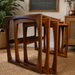 G Plan Quadrille – R. Bennett – restored teak – set of three