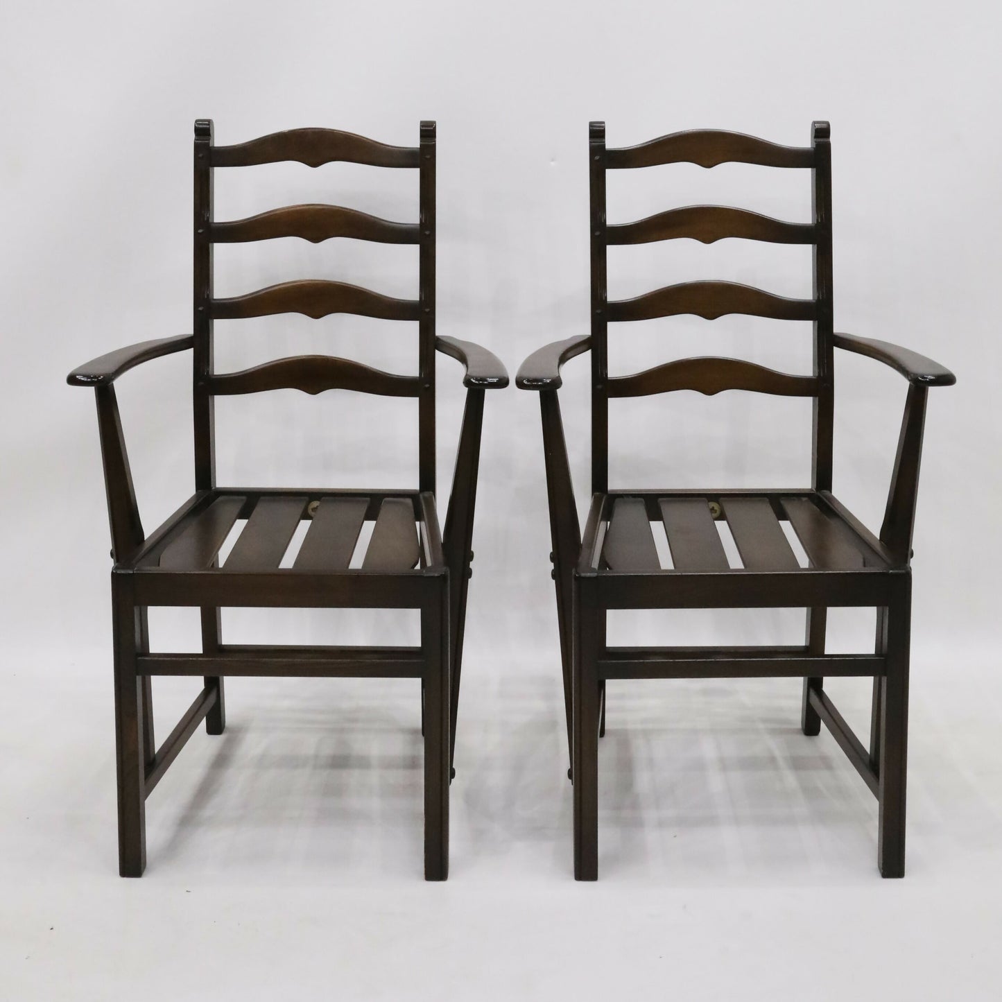 6 Ercol Dining Chairs Ladderback In Dark Finish FREE Nationwide Delivery*. SBR9528/0509D