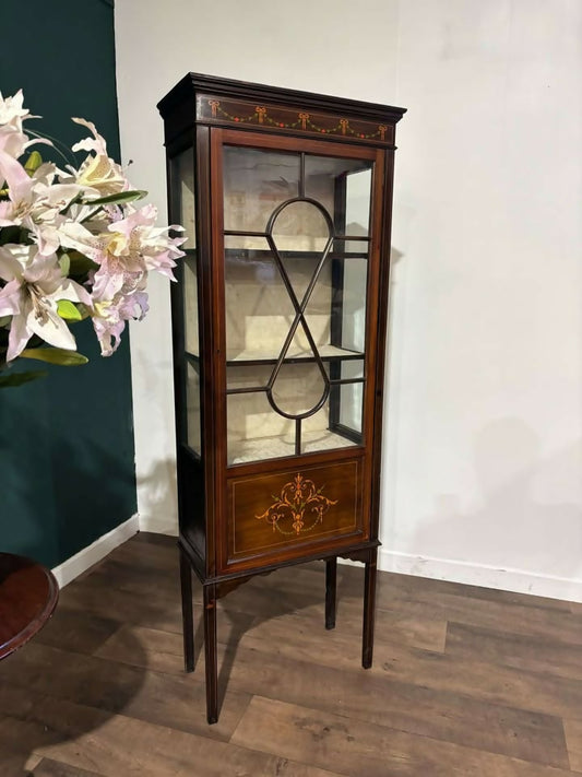 Edwardian Astral Glazed Mahogany Display Cabinetc