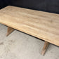 French Bleached Oak Farmhouse Dining Table
