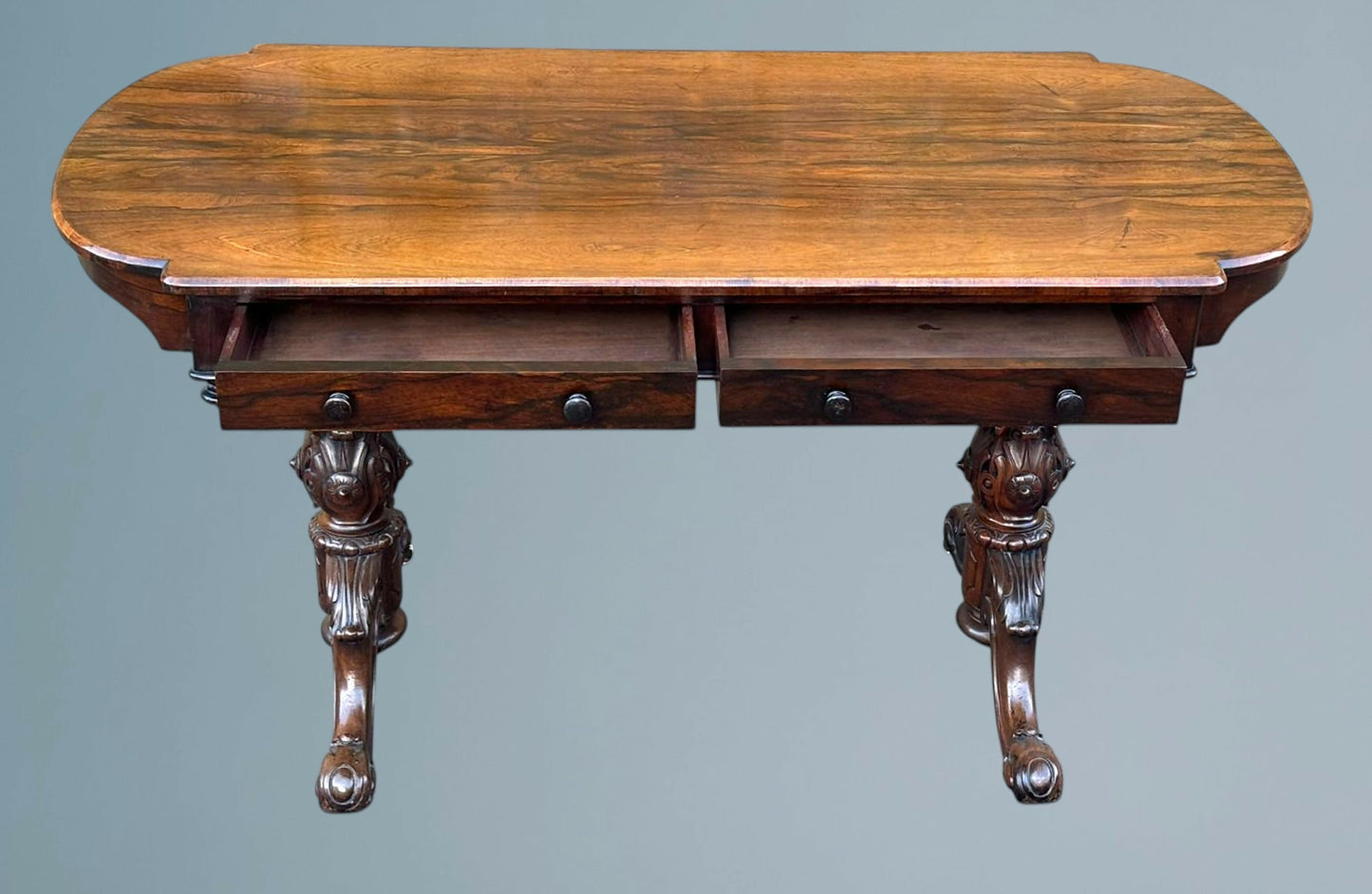 19th Century Victorian Rosewood Writing Table / Centre Table
