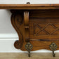 Coat Rack Vintage French Oak Wall Mounted 6 Hooks Carved Rack Hanger LOT 6208