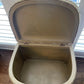Gold ottoman storage stool
