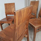 Vintage Mid Century Style Industrial Set Of 4 Stacking Dining Chairs Retro R665