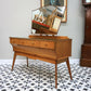 Alfred Cox Mid Century Dressing Table in Walnut 1960s with Single Mirror