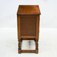 Old Charm Pedestal Cupboard Cabinet Linenfold Doors Tudor Brown FREE UK DELIVERY. SBR10924/0909E