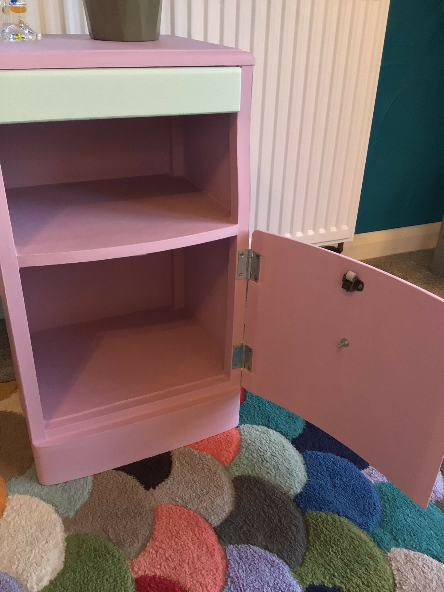 Lebus Bedside Table Pink